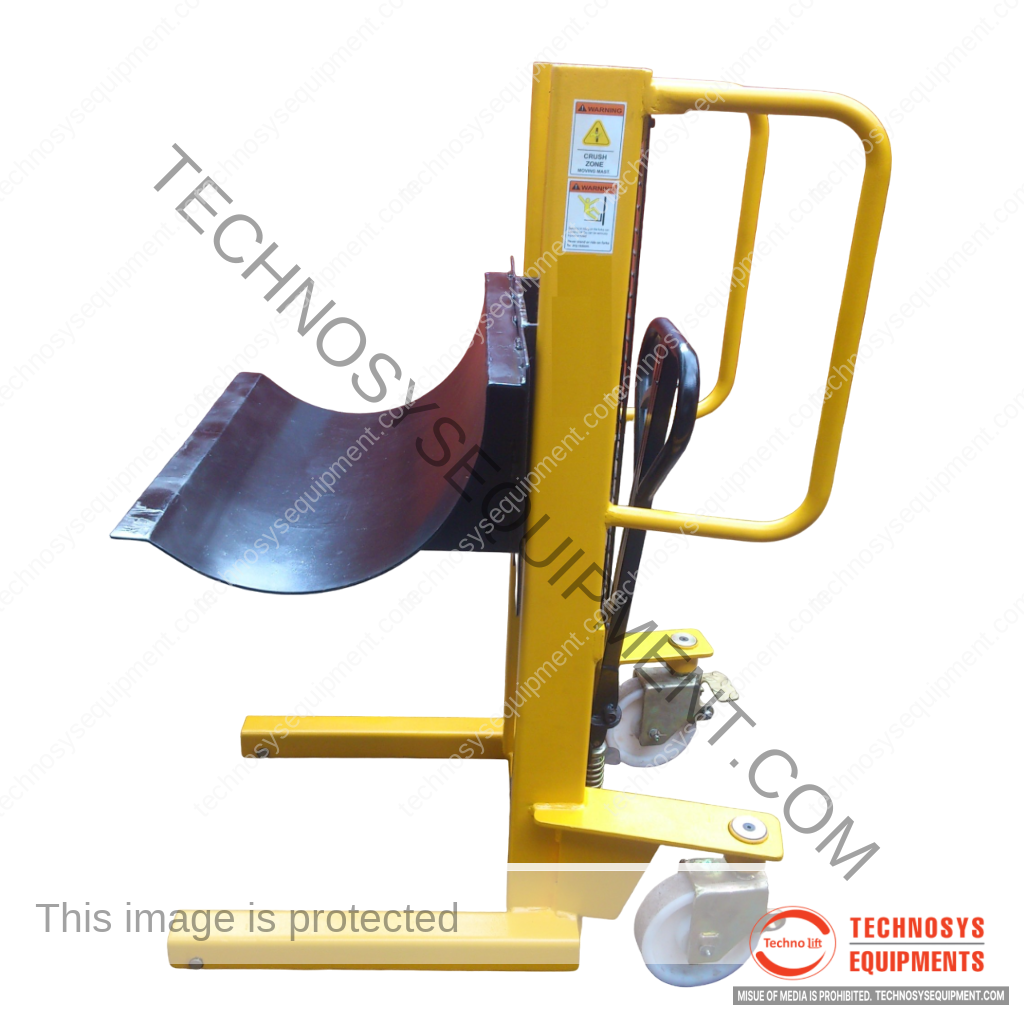 <b>Manual Reel Cradle Stacker</b></br>Capacity - Up to 1500Kgs</br>Lift Height - Upto 3000mm