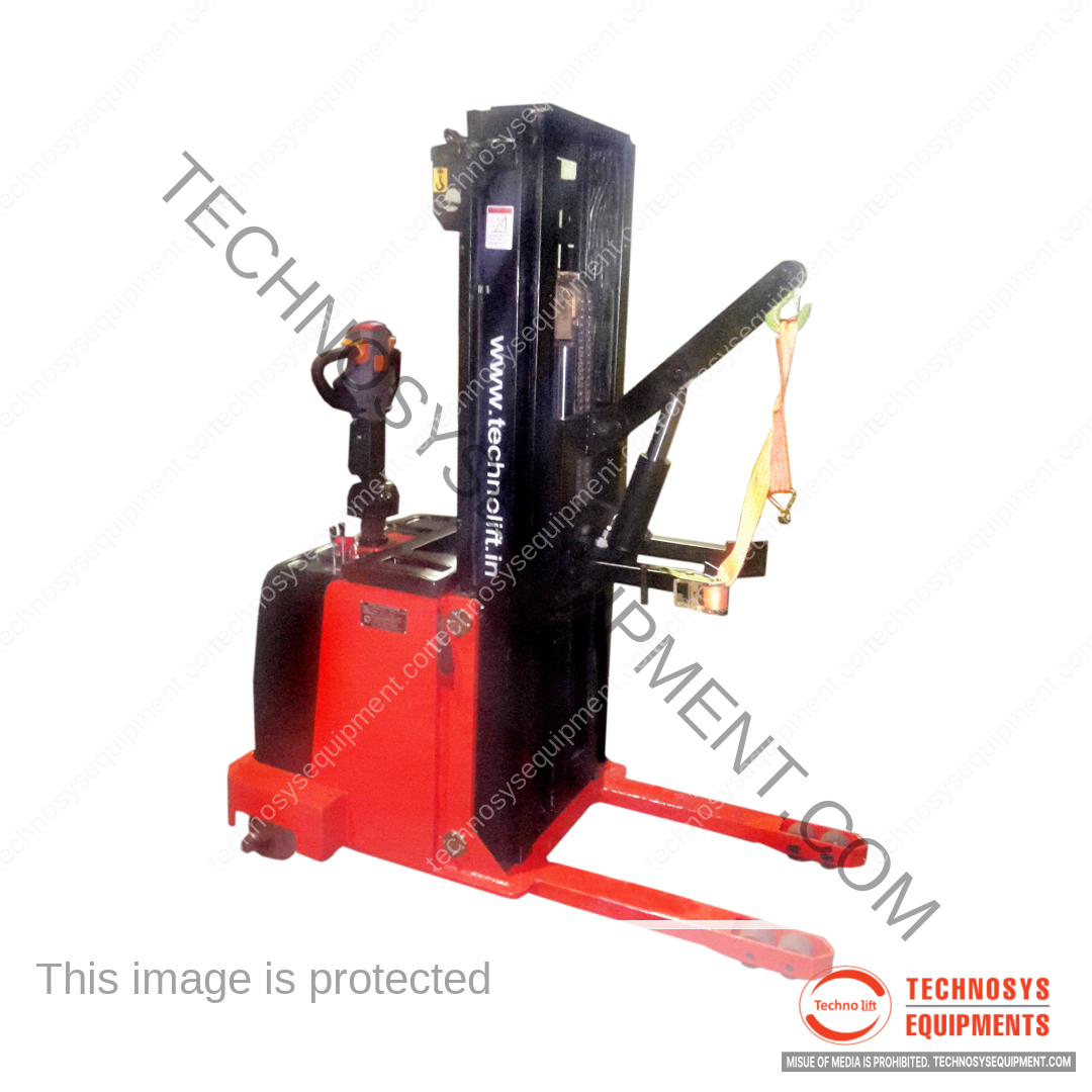 <b>Battery Operated Stacker - Crane</b></br>Capacity - Up to 2000Kgs</br>Lift Height - Upto 3000mm