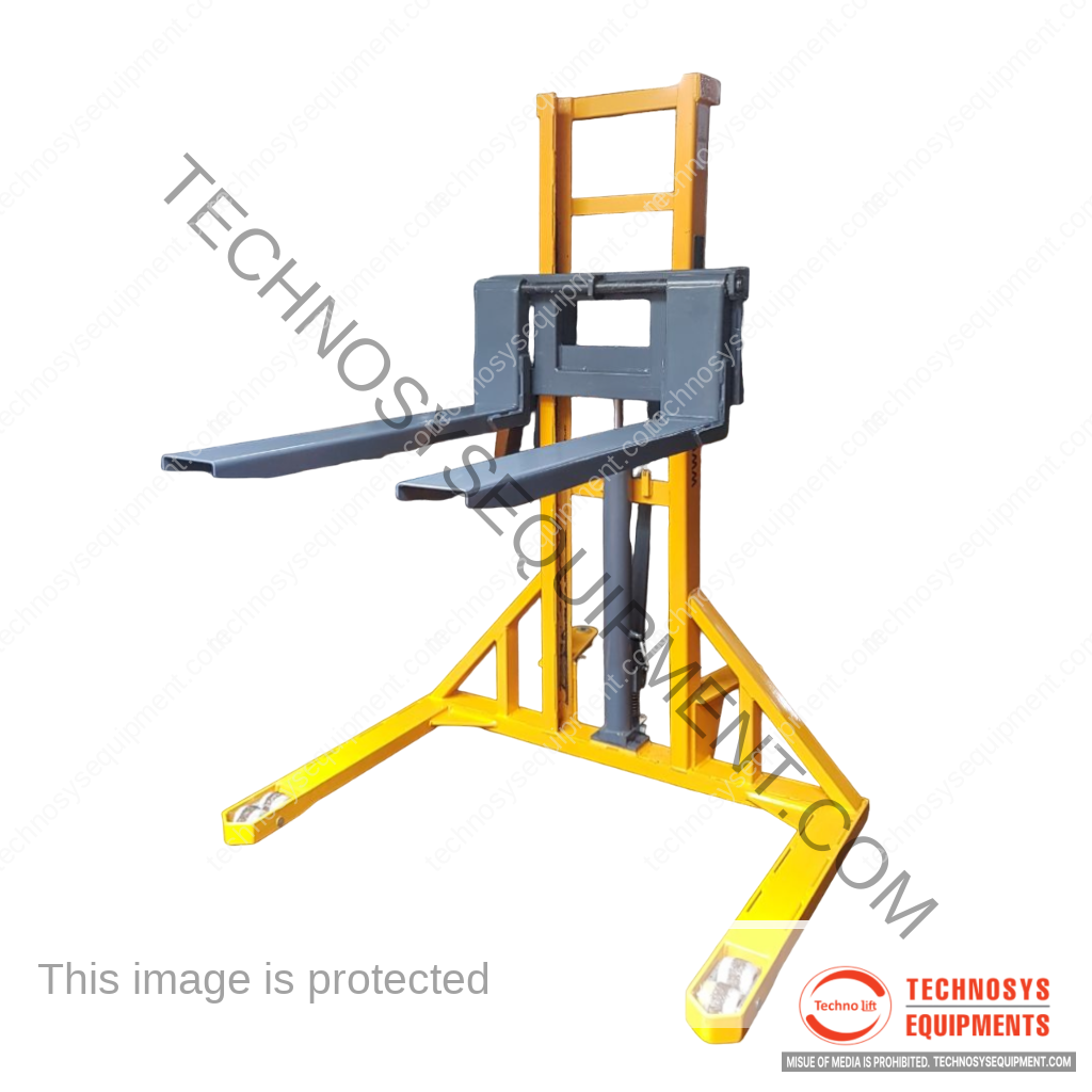 <b>Manual Stacker - Adjustable Fork</b></br>Capacity - Up to 1500Kgs</br>Lift Height - Upto 3000 mm